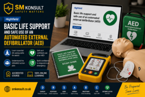Basic life support and safe use of an automated external defibrillator (AED)