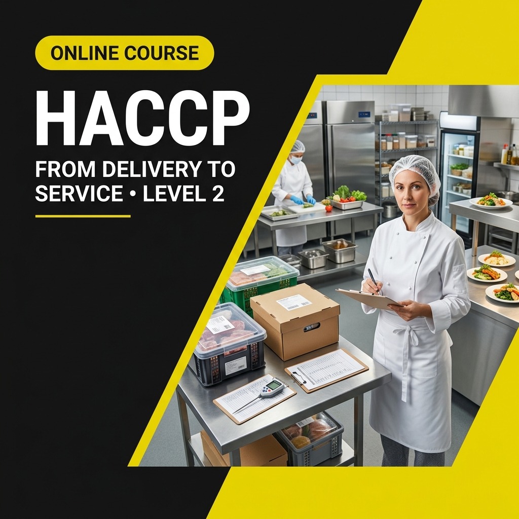 HACCP from delivery to service (Food Safety Level 2)